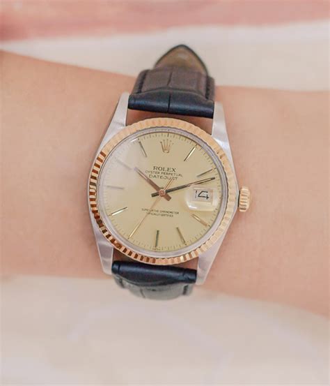 rolex lady cinturino pelle